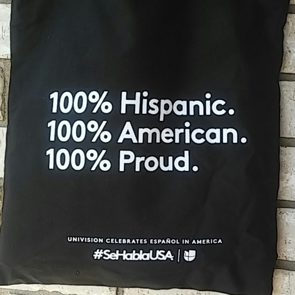 Tote bag- 100% Hispanic American Proud - Picture 2 of 3